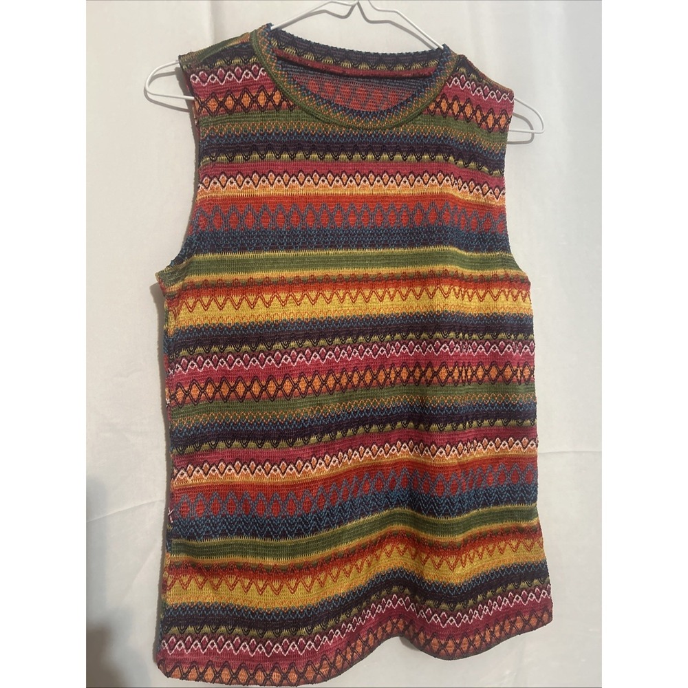 Shein Bright Colored Woven Tank Size Medium